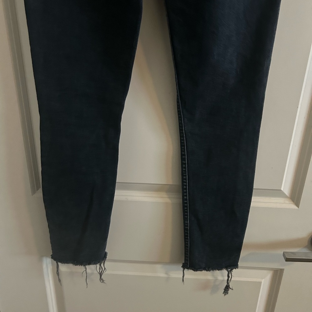RE/DONE Original High Rise Ankle Crop Stretch Jeans Size 26 - Picture 6 of 7